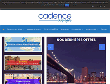 Tablet Screenshot of cadencevoyages.com